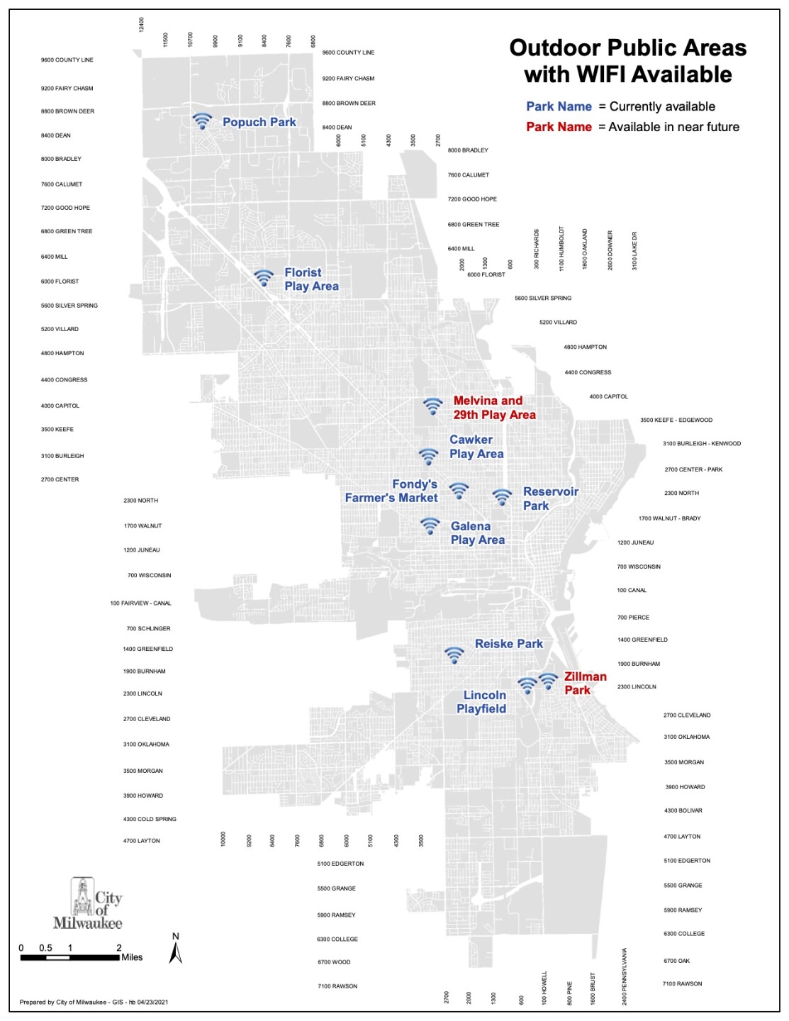 Milwaukee Parks With Wifi