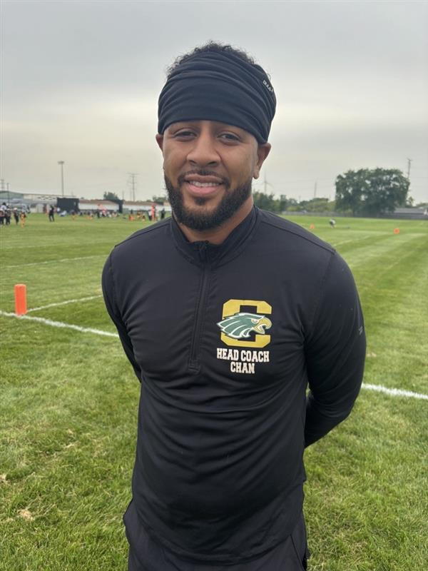 Channing Schultz, Head Coach for Eagles Youth Football 10U team