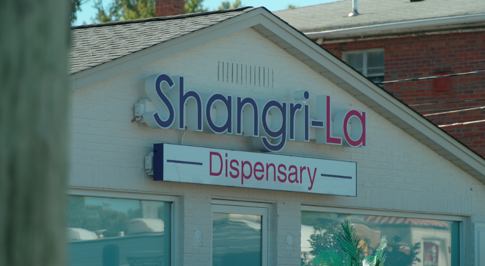Shangri-La Dispensary is open on Ohio Pike, but a second cannabis dispensary is suing Pierce Township over alleged extortion and pay-to-play for a permit.