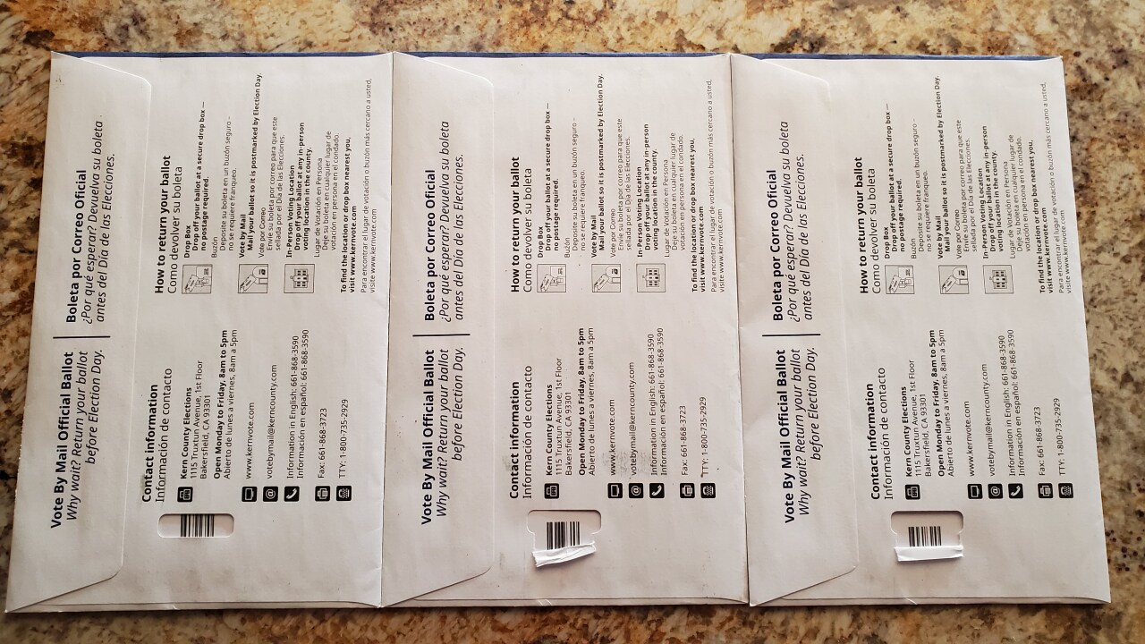 Torn Mail-in Ballot