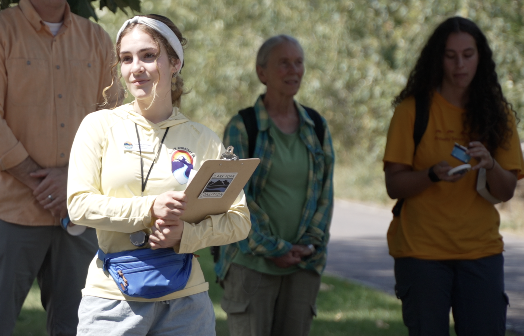 McKenna Flannigan, the River Ambassador coordinator for the Clark Fork Coalition, present during Friday's celebration