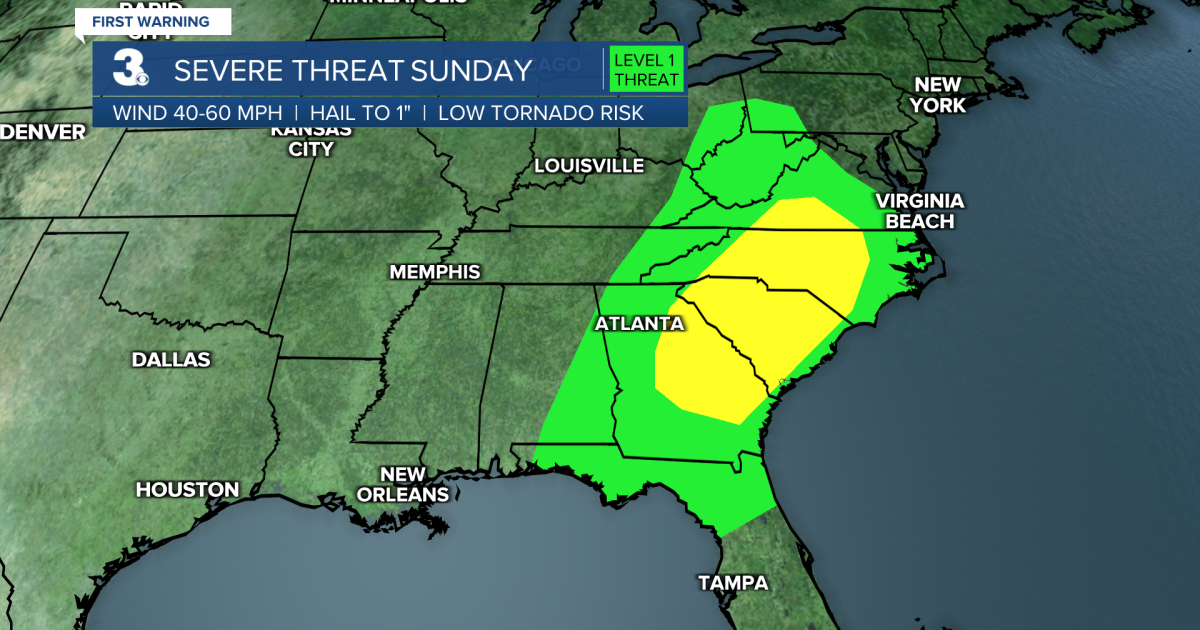 First Warning Forecast: Tracking severe weather threat Sunday