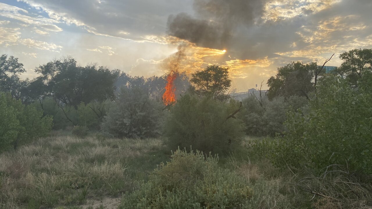 Pueblo Fire responding to 'large wildland fire' burning at Belmont interchange of I-25 6-17-22