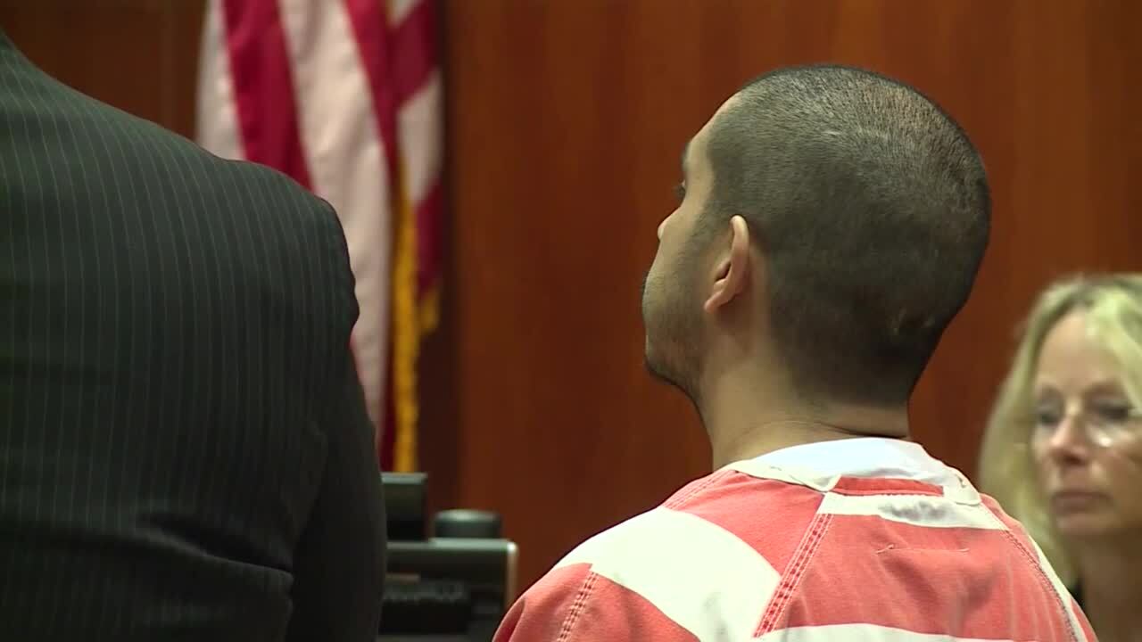 Matthew Flores appears at arraingment in Okeechobee County, Oct. 2, 2023