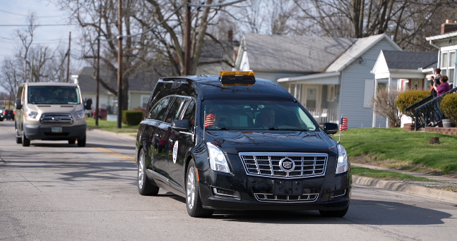 Motorcade bringing Capt. Curtis Angst home to Wilmington