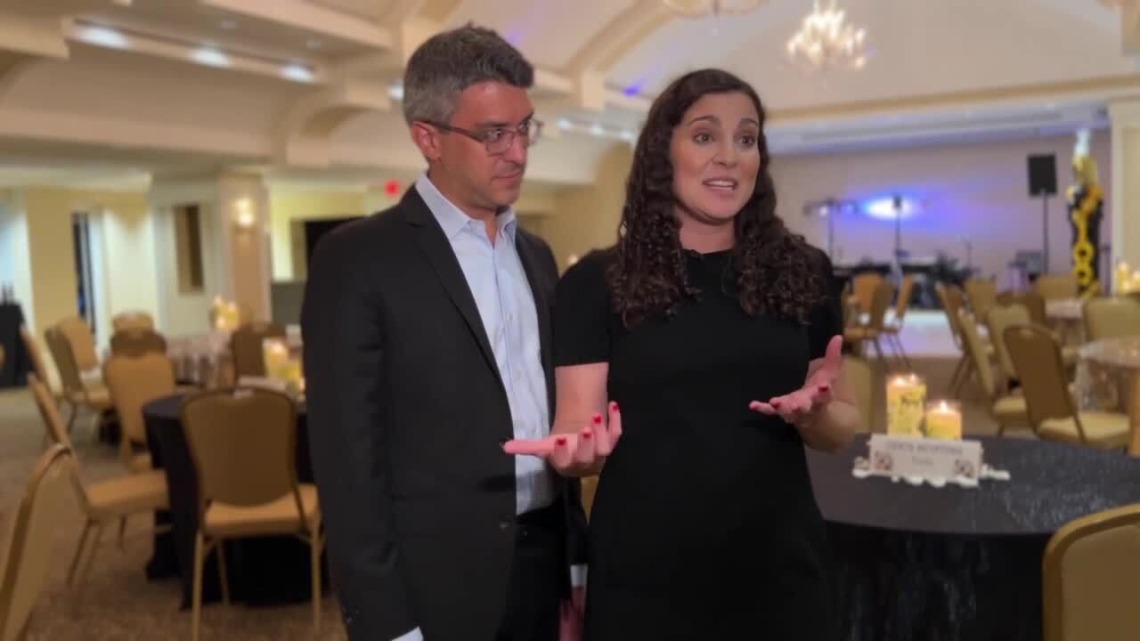 Ryan and Carlie Daniels are rabbis at Temple Israel in West Palm Beach. Nov. 11, 2023