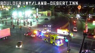 LVMPD: Motorcyclist hospitalized following crash on Boulder Highway and Desert Inn