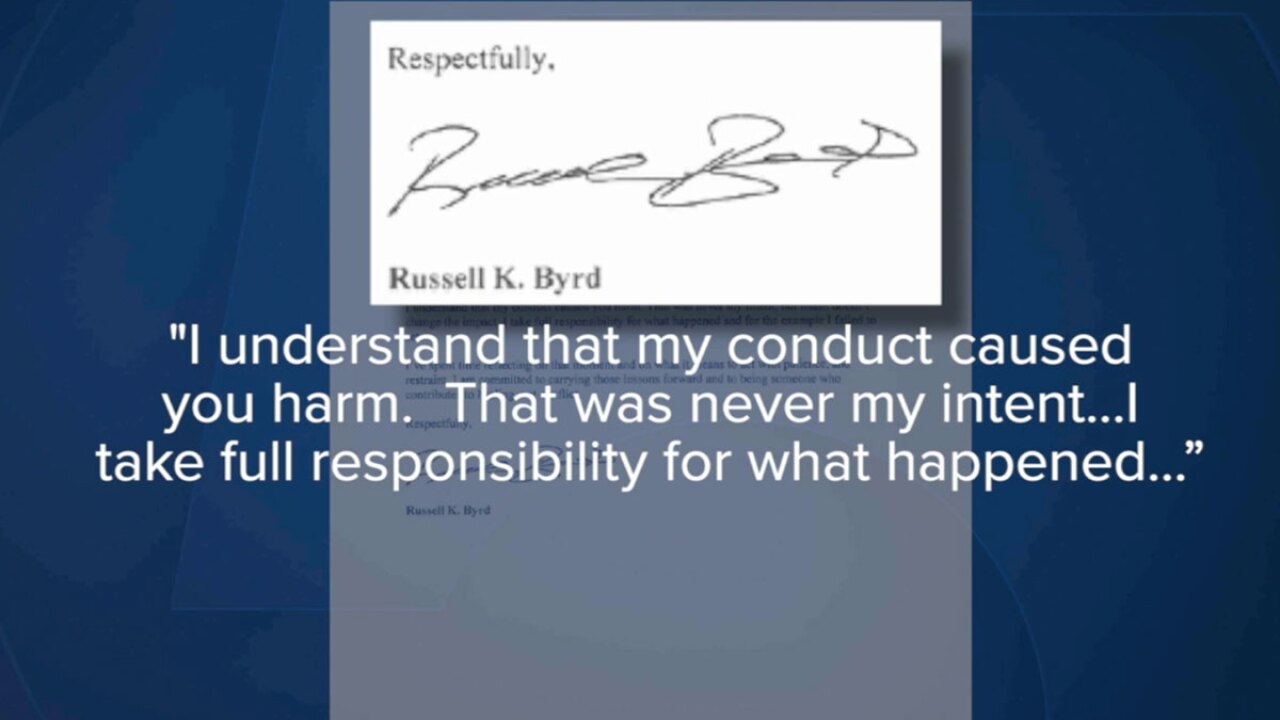 Russel Byrd letter 