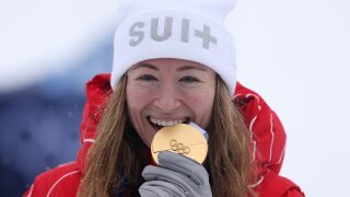 Switzerland's Marianne Fatton claims gold in ski mountaineering's Olympic debut