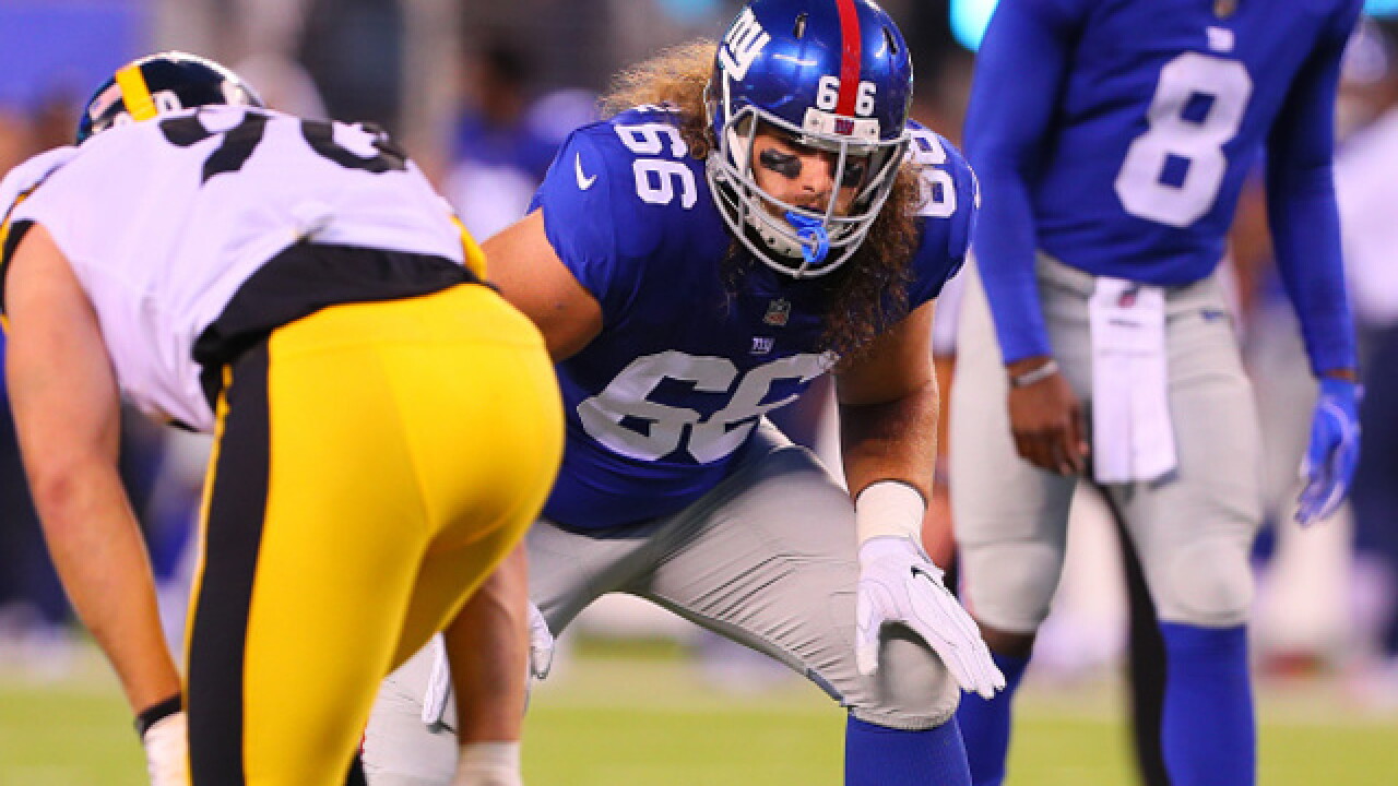 Lions acquire Bisnowaty off waivers from Giants