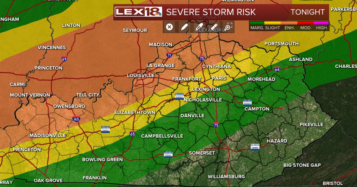Severe Thunderstorm Threat Late Tonight - Vimarsana News