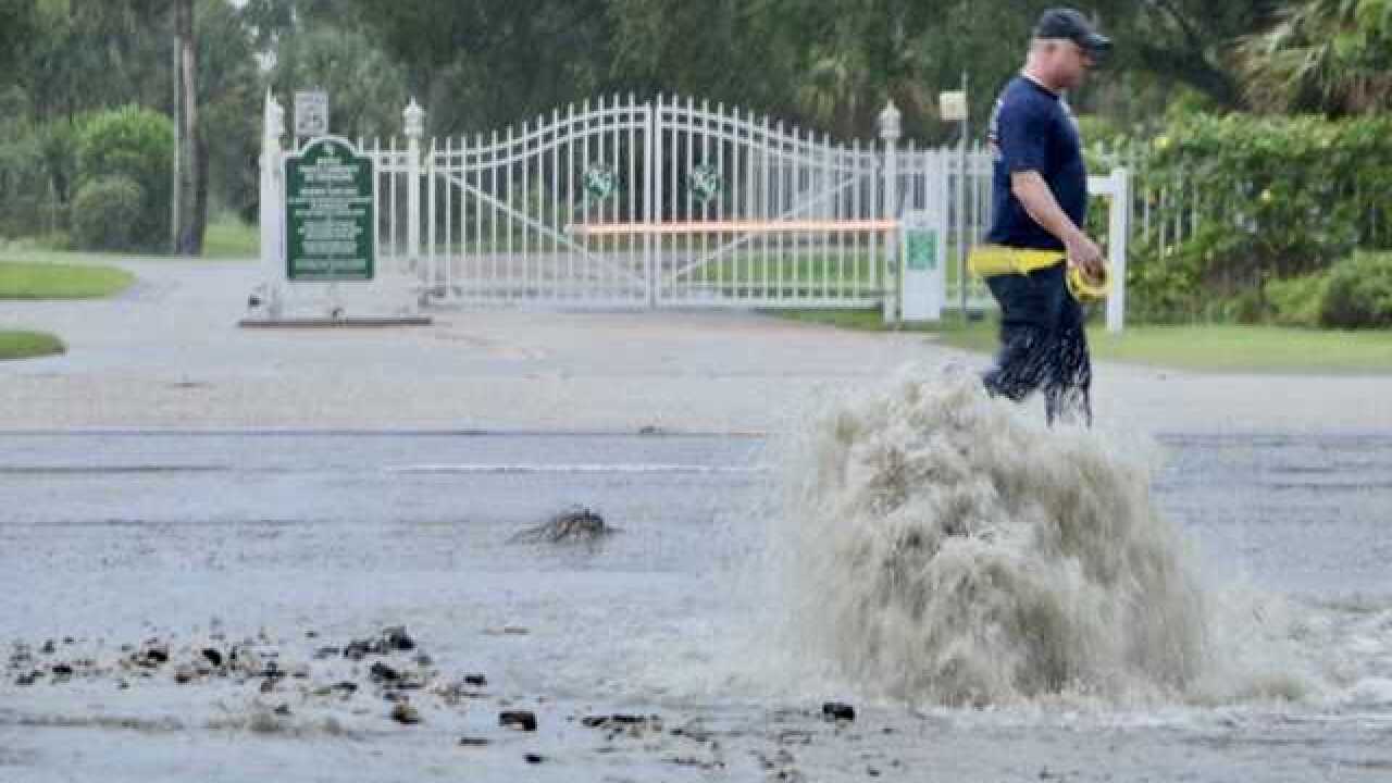 Crews working to repair sewage leak