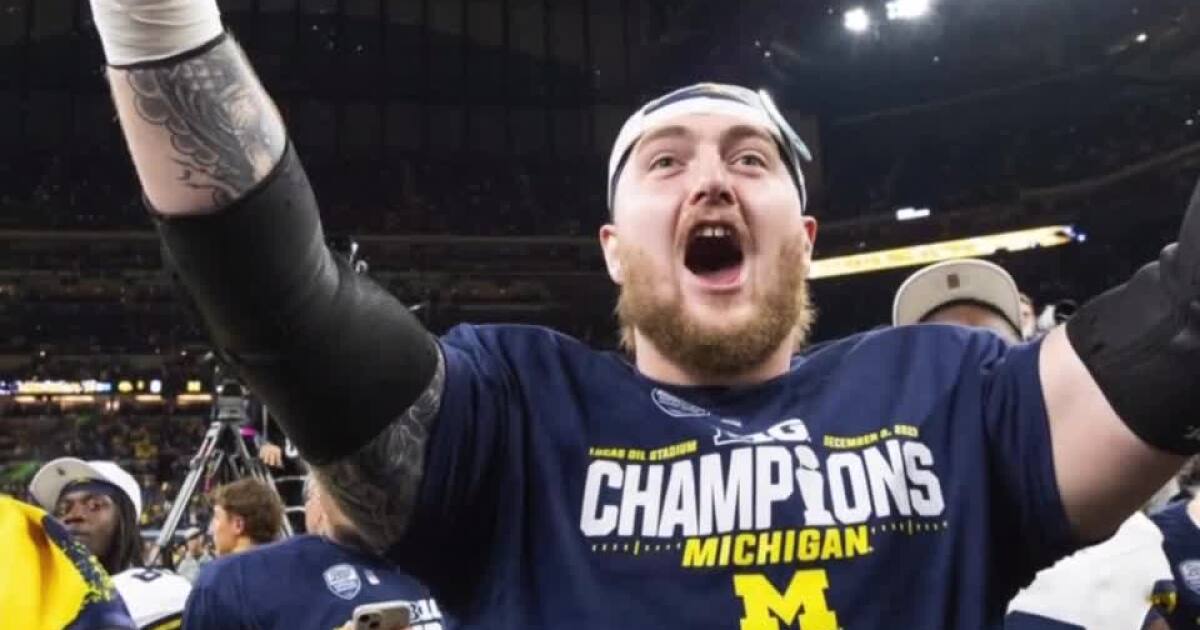 Connor Jones: Palmer Ridge alum, MI offensive lineman wins Nat'l ...