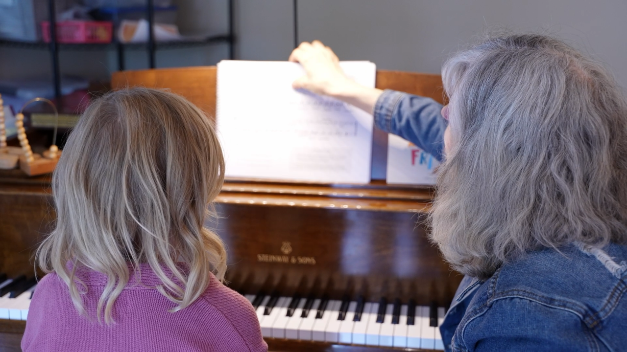 Billings Music Teacher Association teaches child