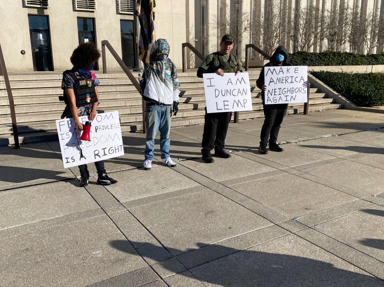 Protesters at Florida Capitol