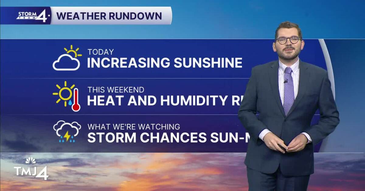 Getting warmer and humid; watching for weekend rain