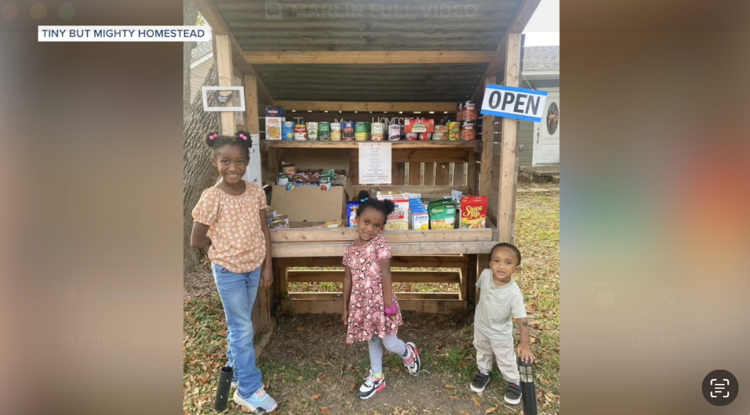 9-year-old Marlin girl uses farm stand to help neighbors with free food items