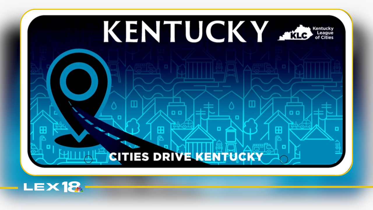 Kentucky license plate for disaster relief