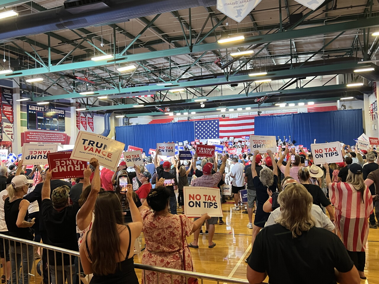 Vance Harris Rally Vance hits Harris on immigration, economy in first Nevada rally