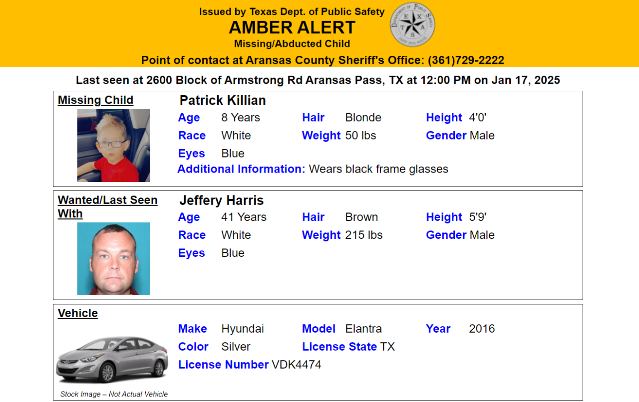 Amber Alert Aransas County