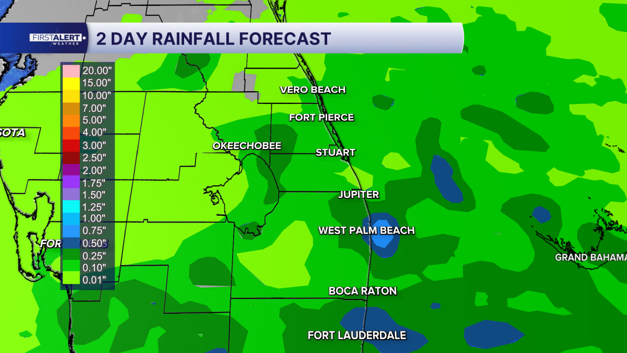 Rain totals Oct. 14, 2026