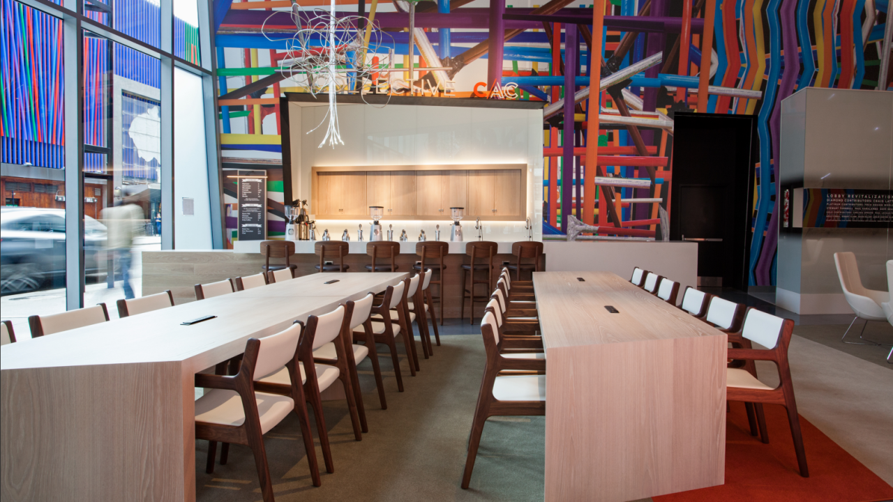 Urbana Cafe inside CAC