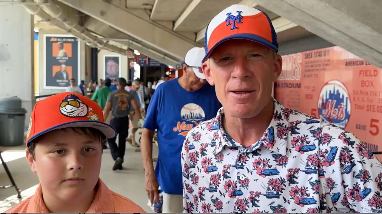 New York Mets fans at Clover Park on March 8, 2026.