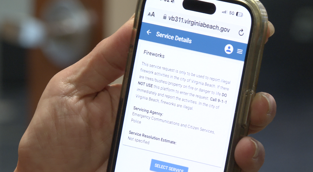 Fireworks in Virginia Beach