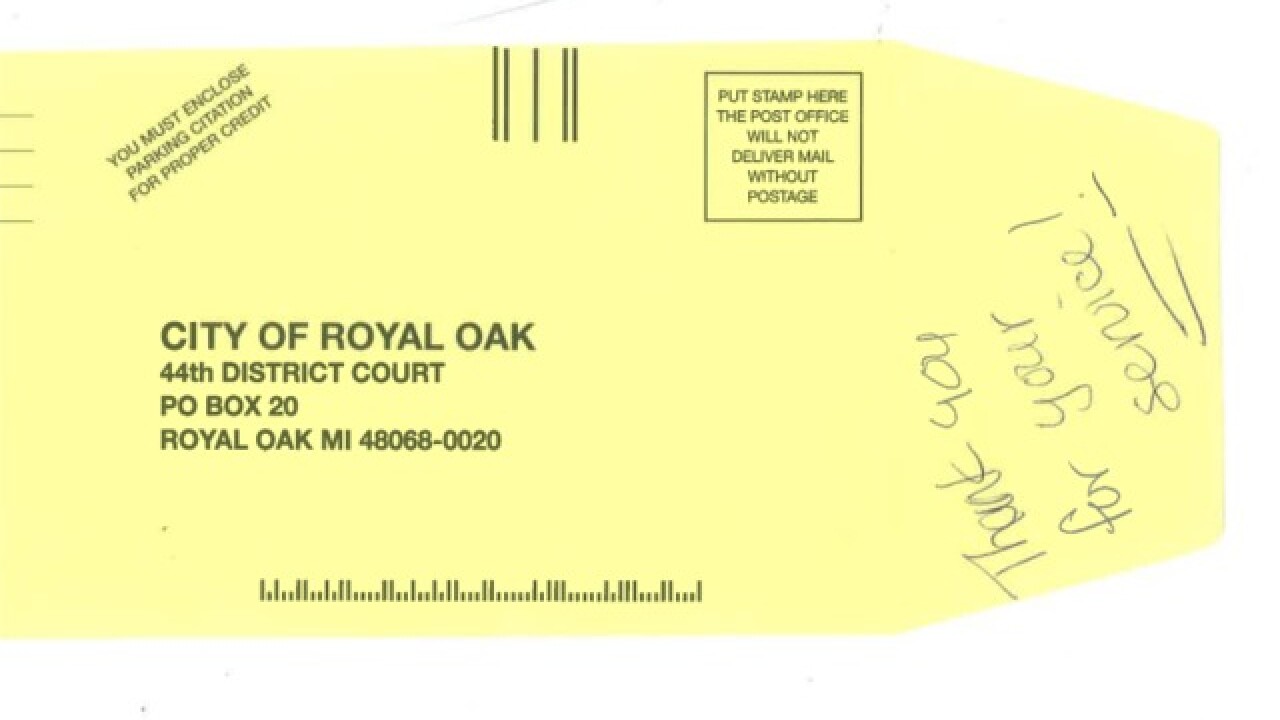Veteran S Royal Oak Parking Ticket Turns Out To Be Thank You Note