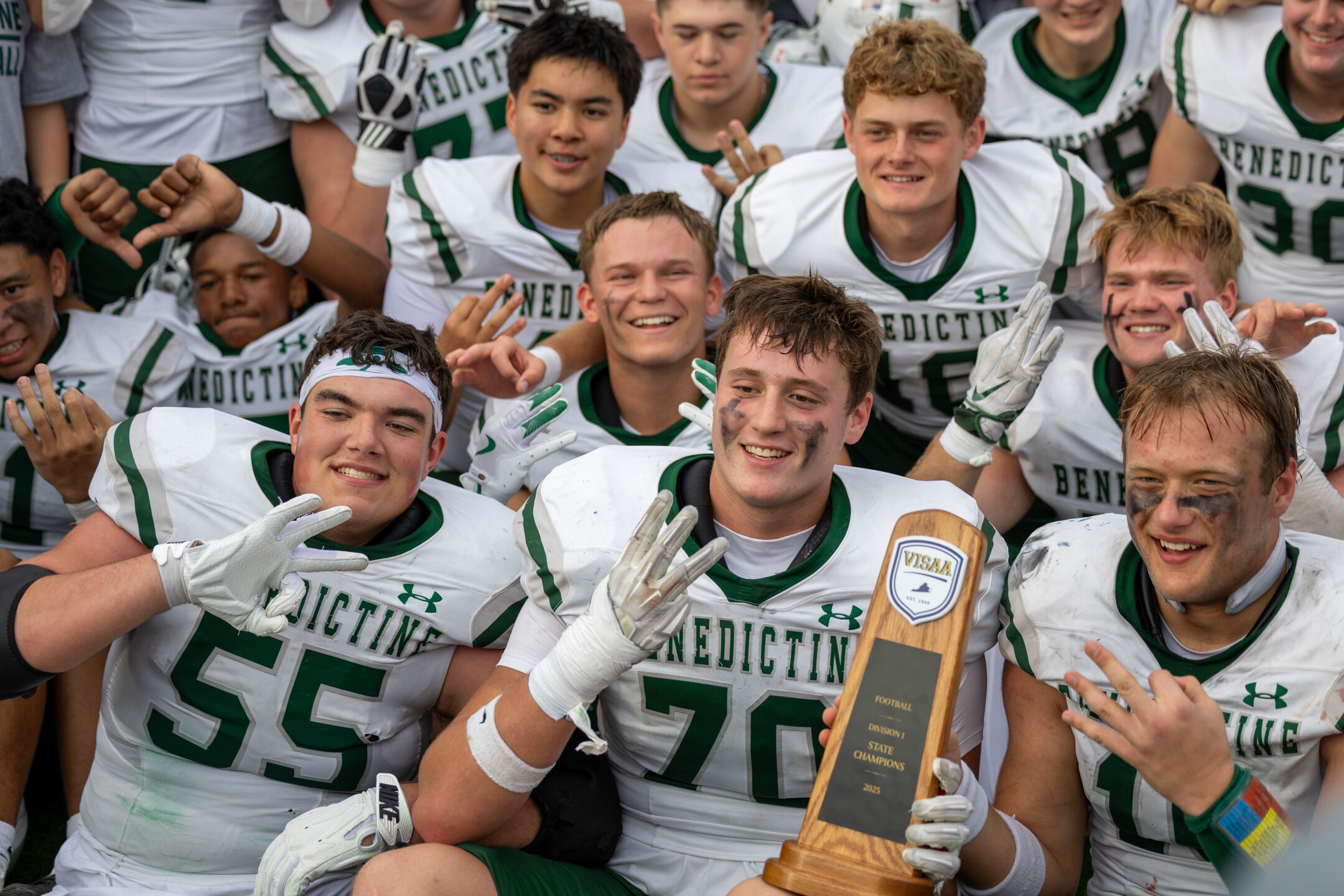 Benedictine wins 3rd straight VISAA title with 20-0 shutout of Trinity