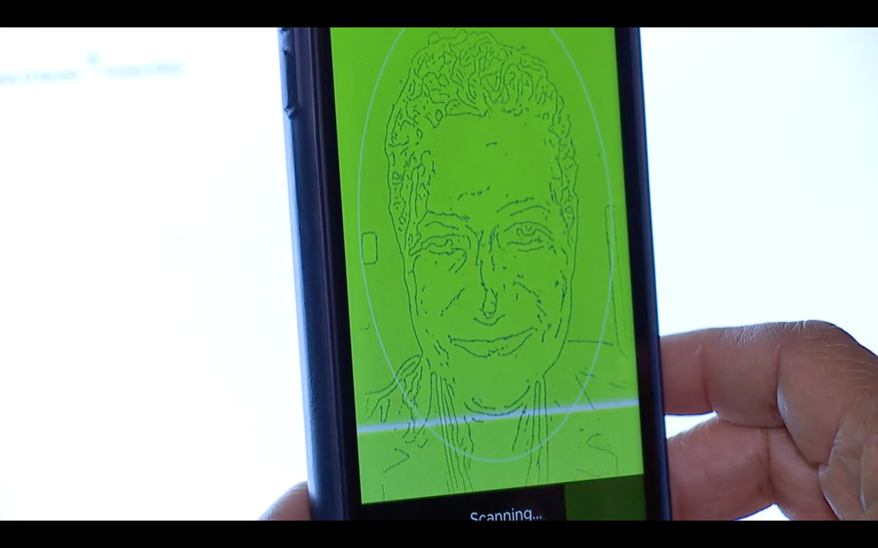 How ID.me's facial recognition appears