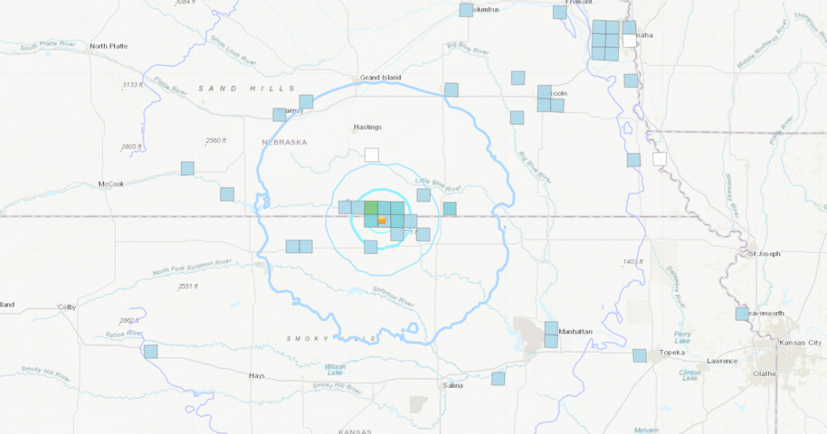 Magnitude 3.7 earthquake in southern Nebraska