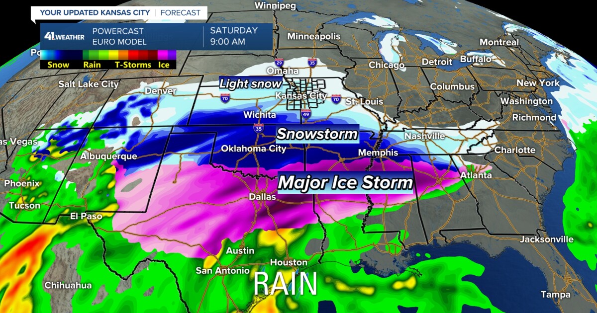 KSHB 41 Weather Blog | Update on Arctic blast, major winter storm