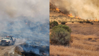 Wildfire in Box Elder County burns over 10,000 acres as winds pick up