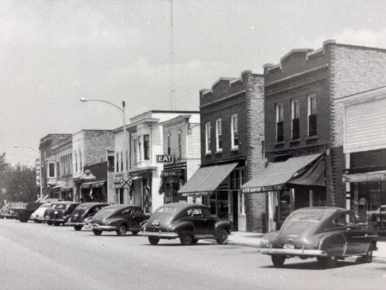 Main Street Union Grove, 1940s