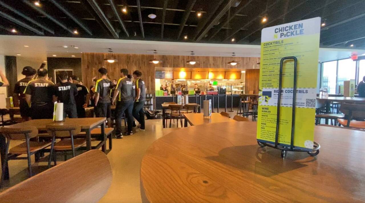 The main restaurant building: put your orders in the at the first floor where there’s also a bar and the second floor has more seating available.