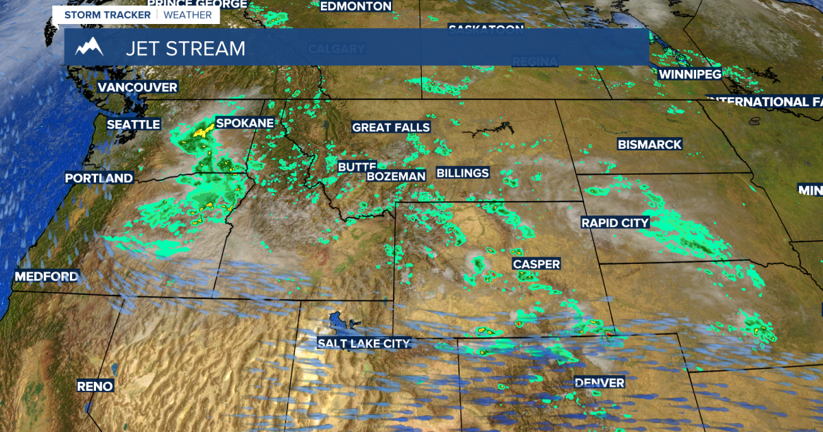 Thunderstorms could rumble over SW Montana Monday afternoon