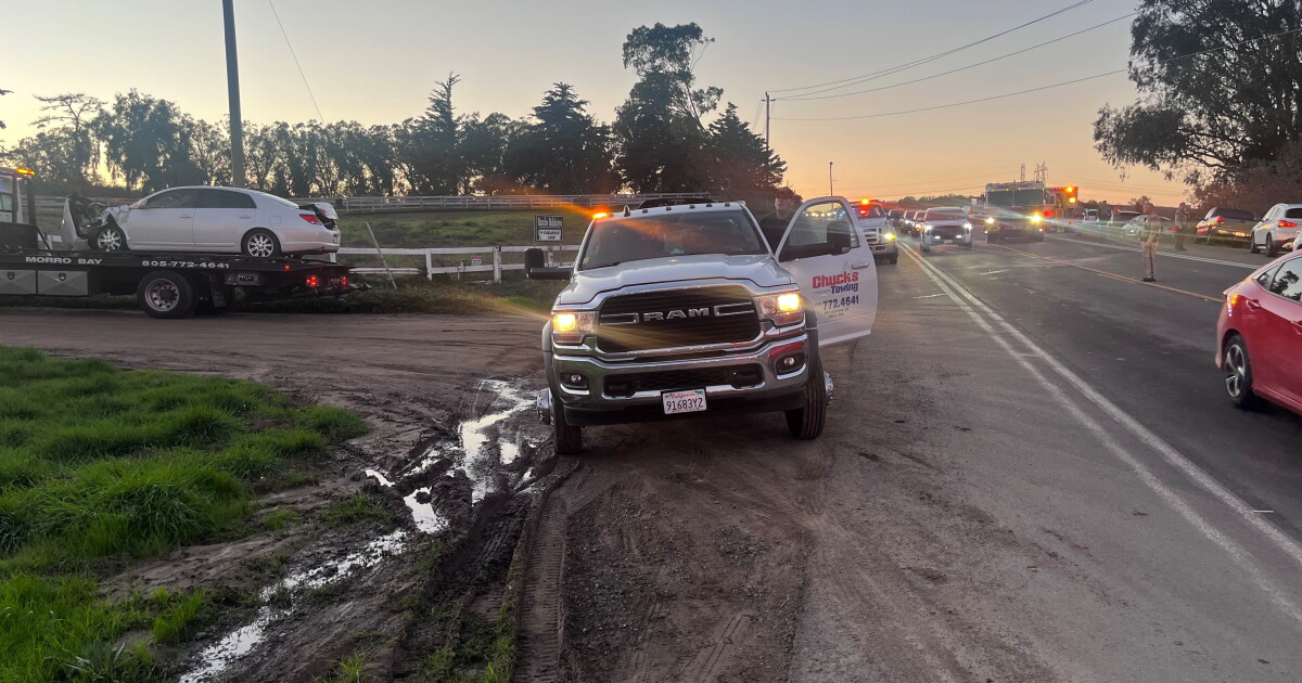 Multiple-vehicle crash reported along Los Osos Valley Road near Los Osos