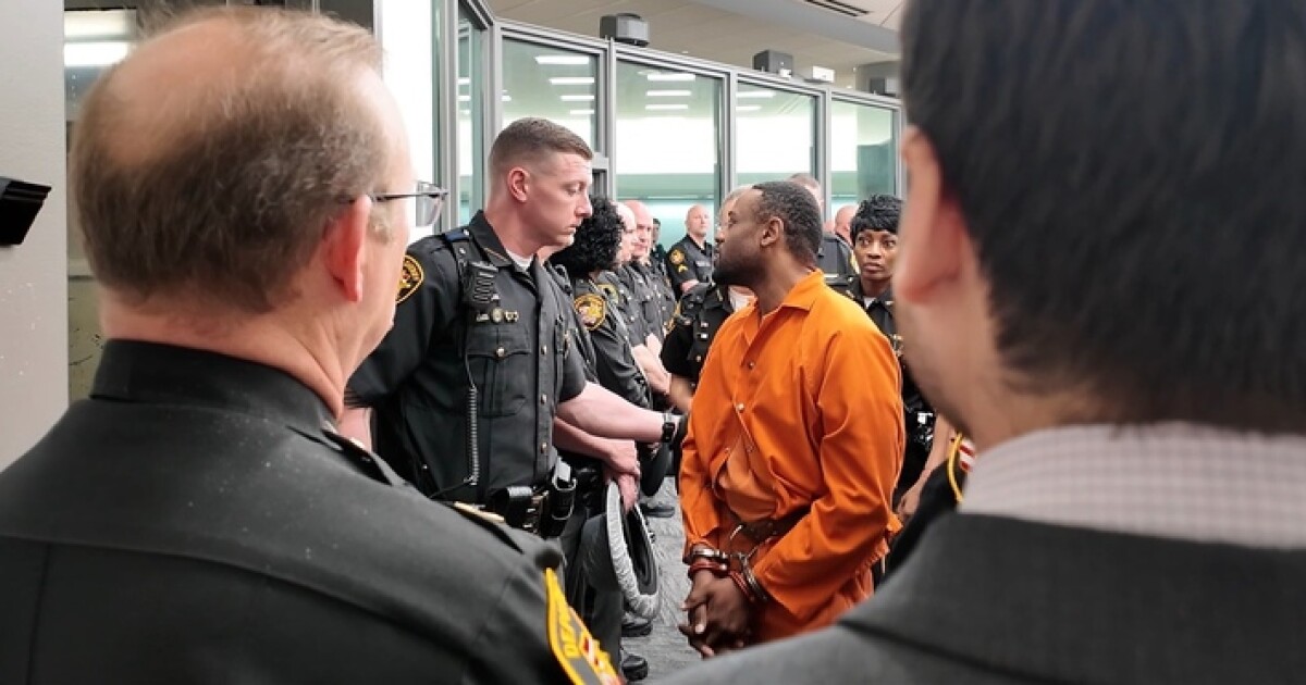 Sheriff's department packs court as man accused of driving into deputy, killing him appears before judge