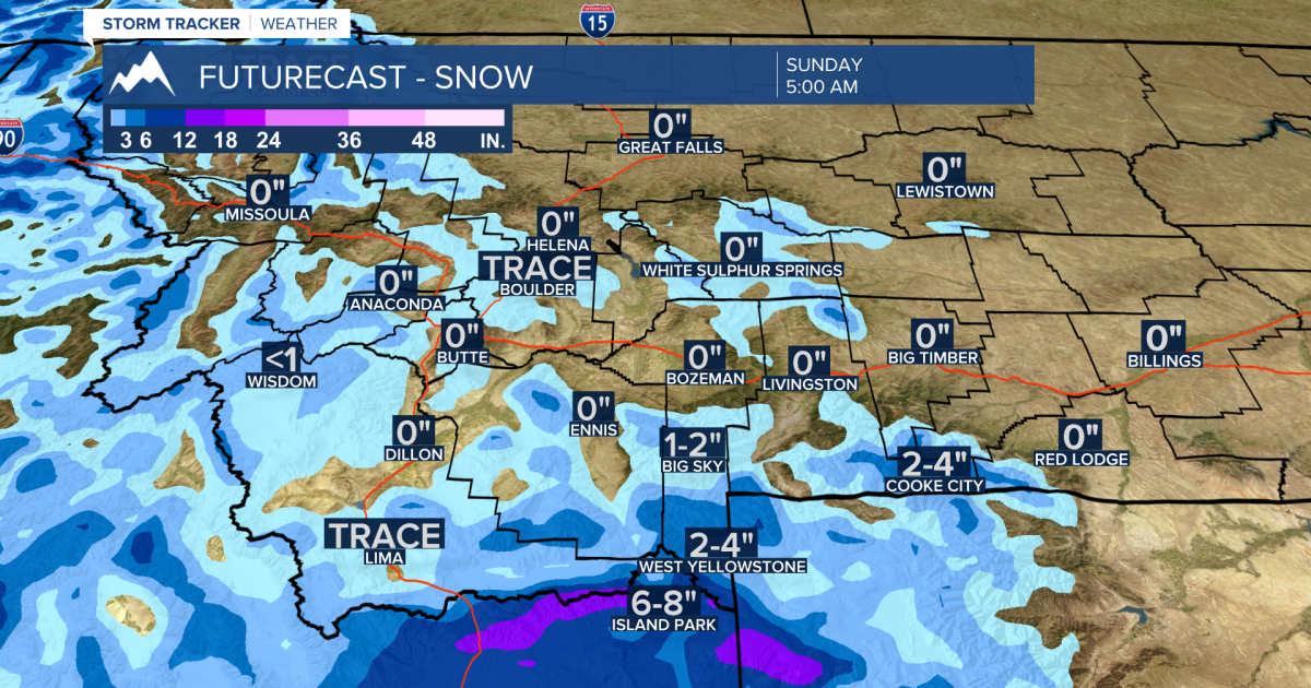 Snow is possible Saturday night into Sunday