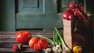 Food, vegetables, bag of food, food drive, food giveaway