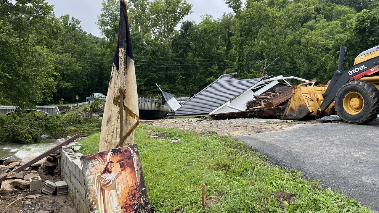 Million Church washed away by fatal flooding in Madison County