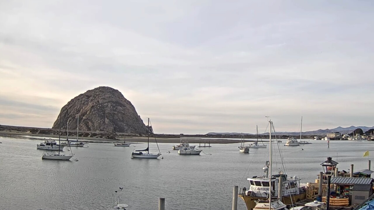 Here is a look at Morro Bay thanks to 805 Webcams.