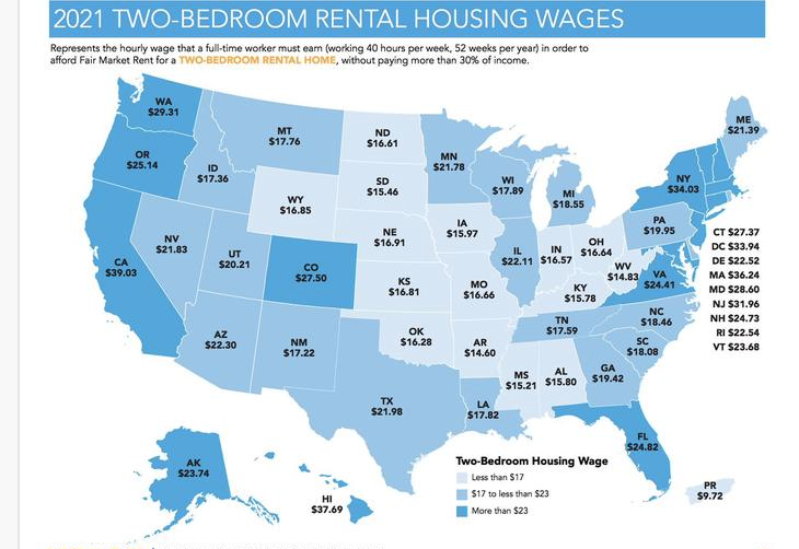 National Low Income Housing Coalition map