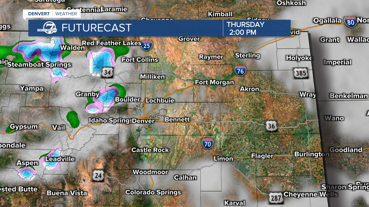 Thursday showers and snow 1104