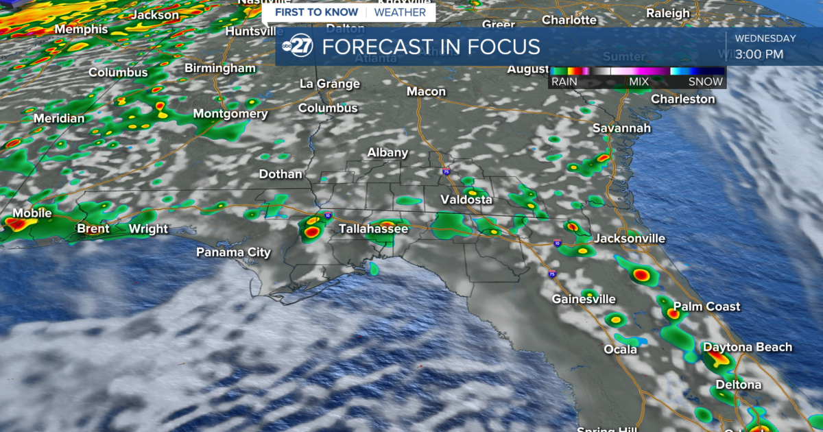 Scattered storms only relief from afternoon heat Wednesday