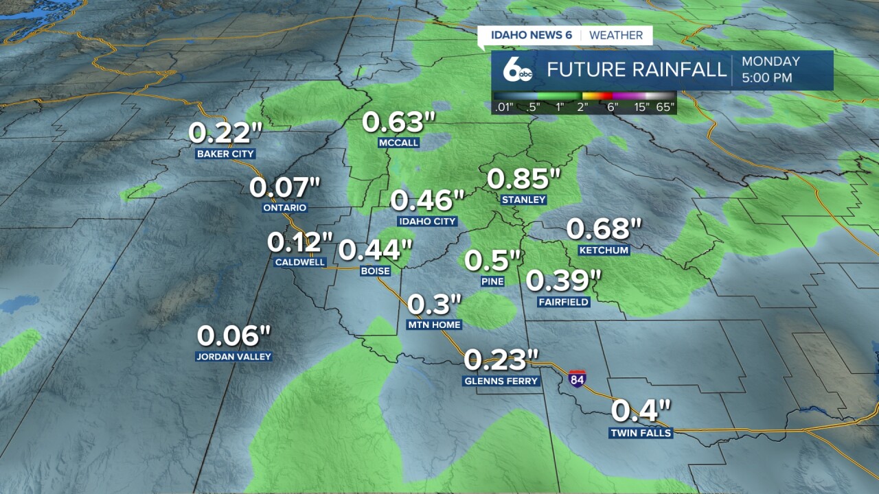 Weekend Rainfall Amounts