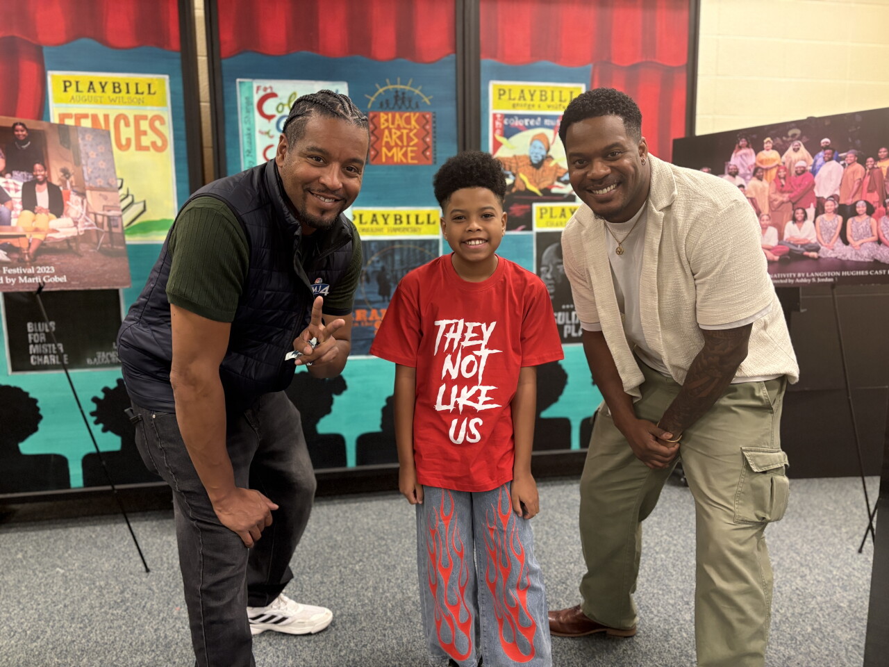 Gideon, Amari and Dimonte strike a pose