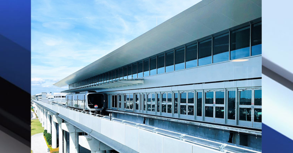 New Rental Car Center Skyconnect Air Tram Unveiled At Tampa