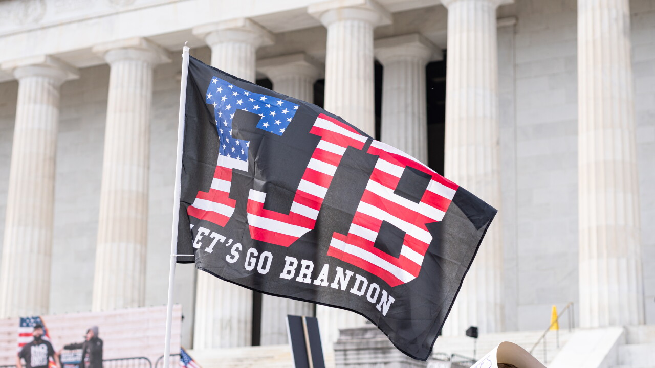 Washington,,Dc-,January,23rd,,2022:,A,Anti,Joe,Biden,Flag